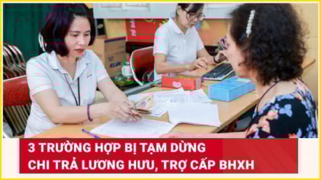 Kể từ 1/7/2025: Những trường hợp này sẽ bị dừng hưởng lương hưu, trợ cấp Bảo hiểm xã hội