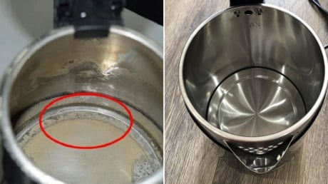 Ấm siêu tốc dùng lâu đọng cặn vàng, đổ thứ này vào đun sôi là sạch sáng như mới, không cần cọ rửa