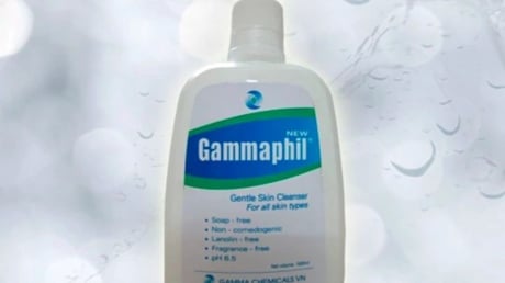 Thu hồi lô sữa rửa mặt Gammaphil 125ml do chứa chất không có trong công bố
