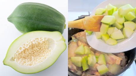 Cách ăn đu đủ xanh giúp vòng 1 căng tròn