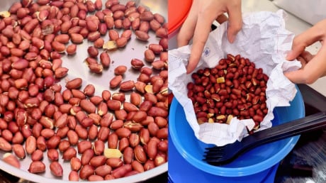 Vì sao lạc rang tại nhà nhanh ỉu, bị hôi dầu, không ngon như ngoài hàng?