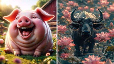 Người xưa có câu: “Lợn sinh tháng Giêng, trâu sinh tháng Năm là đại lộc', là như thế nào?