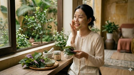 Cách làm mờ nám bằng lá tía tô hiệu quả ngay tại nhà