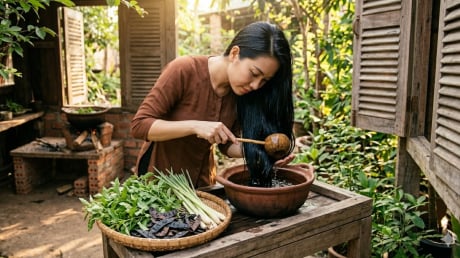 Chỉ cần vài lá hương nhu: Tóc rụng theo nắm cũng giảm dần sau thời gian ngắn
