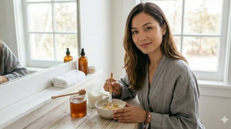 Cách dùng mặt nạ sữa chua, mật ong làm mờ thâm nám