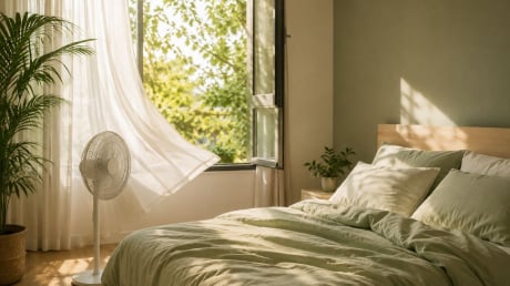 Mẹo giúp phòng ngủ mát hơn trong mùa hè nóng nực
