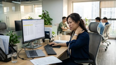 Vì sao người trung niên dễ đau vai gáy hơn trước?