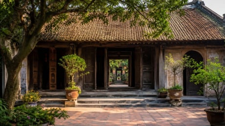 Vì sao người xưa thích để khoảng trống trước cửa nhà?