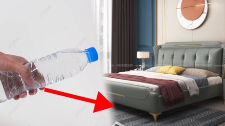Vì sao khi qua đêm trong khách sạn người ta thường lấy chai nước lăn xuống gầm giường?