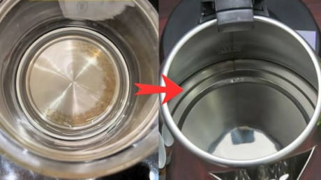 Cách làm sạch cặn bẩn trong ấm siêu tốc không cần cọ rửa