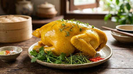 Cách luộc gà da vàng óng, căng bóng như ngoài hàng chỉ với vài mẹo đơn giản