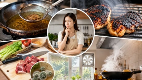 5 thói quen trong bếp âm thầm làm tăng nguy cơ ung thư, nhiều gia đình vẫn lặp lại mỗi ngày