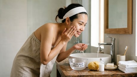 Cách dùng nước muối để rửa mặt đúng cách: Làm sạch da, hỗ trợ sáng khỏe nhưng đừng mắc sai lầm này