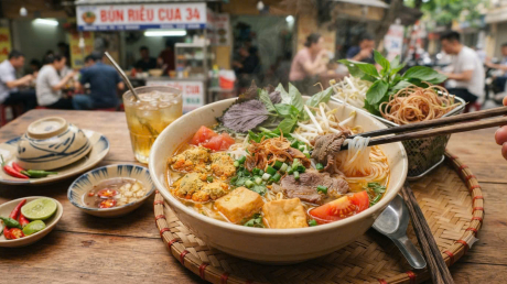 Cách nấu bún riêu cua ngon tại nhà