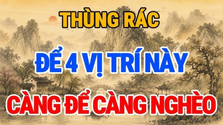 4 vị trí đặt thùng rác hao tài, tán lộc