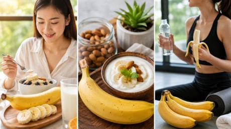 3 khung giờ ăn chuối chín giúp hỗ trợ tiêu hóa, người giảm cân nên biết