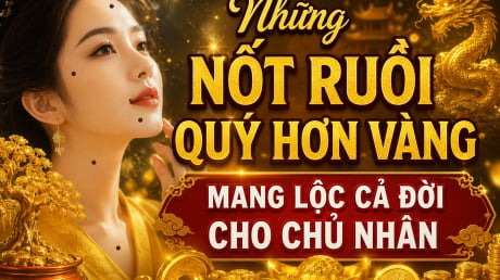 Những nốt ruồi quý hơn vàng mang lộc cả đời cho chủ nhân