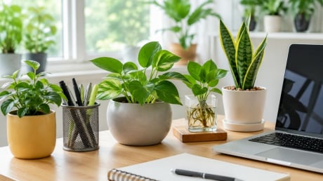 Vì sao nên để cây cảnh trên bàn làm việc? 7 lợi ích nhỏ nhưng đáng để bạn thử