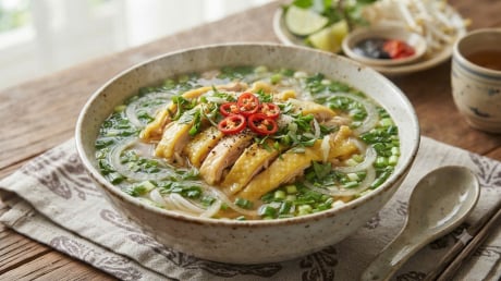 Cách nấu phở gà ngon tại nhà