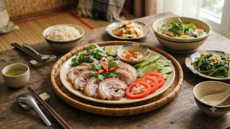 Cách luộc thịt chân giò thơm ngon ngọt vị, không bị khô dai