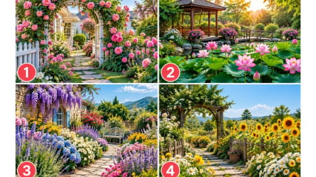 Chọn 1 vườn hoa bạn thấy đẹp nhất, để xem năng lượng của bạn tỏa ra thế nào