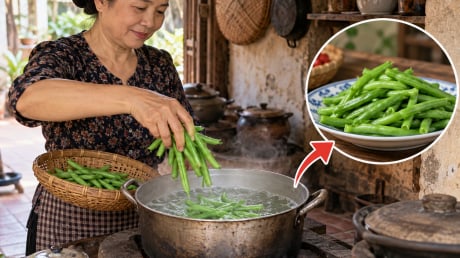 Luộc đỗ nên để cả quả dài hay bẻ ngắn từng khúc?