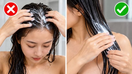 Tại sao không nên để dầu xả dính lên da đầu?