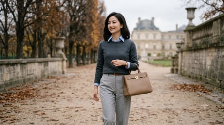 5 cách phối xanh lam và xám giúp nàng công sở mặc đẹp, sang trọng chuẩn old money