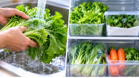 Có nên rửa hay không nên rửa rau trước trước khi cất tủ lạnh
