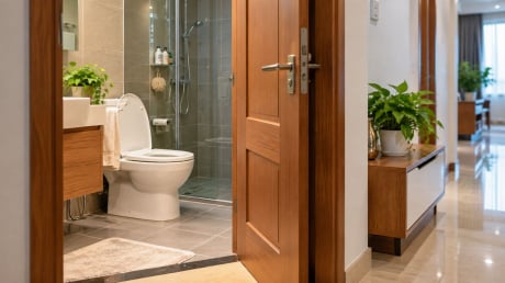 Vì sao nên đóng cửa nhà vệ sinh cả khi không dùng?