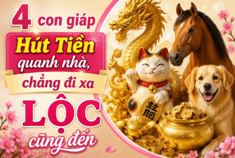4 con giáp Hút Tiền quanh nhà, chẳng đi xa Lộc cũng đến