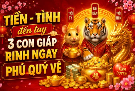 Tiền - Tình đến tay, 3 con giáp rinh ngay phú quý về