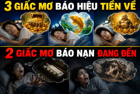 3 giấc mơ báo hiệu Tiền về, 2 giấc mơ báo nạn đang đến