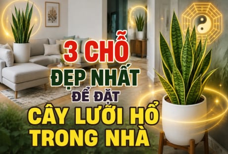 3 chỗ đẹp nhất để đặt cây lưỡi hổ trong nhà