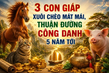 3 con giáp xuôi chèo mát mái, thuận đường công danh 5 năm tới