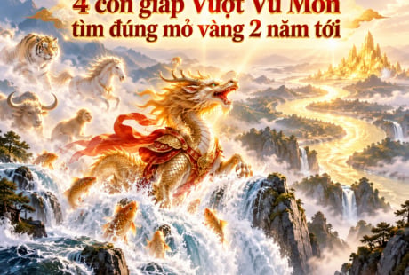4 con giáp Vượt Vũ Môn tìm đúng mỏ vàng 2 năm tới