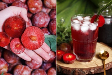 Mận đang vào mùa, tranh thủ làm siro mận, để cả năm vẫn thơm ngon