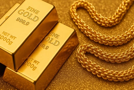 Bảng giá vàng 9999 24K 18K SJC DOJI PNJ hôm nay 21/6/2025