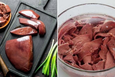 Rửa gan lợn với loại nước này, khử sạch độc tố và mùi tanh