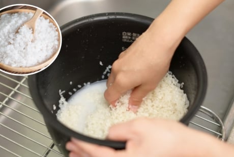 Vì sao nên thêm muối khi vo gạo?
