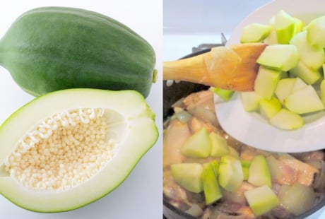 Cách ăn đu đủ xanh giúp vòng 1 căng tròn