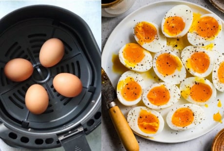 Làm trứng lòng đào dẻo thơm bằng nồi chiên không dầu, đảm bảo thành công nhờ mẹo này