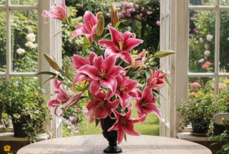 Tết 2026 gọi tên Profundo: Giống bách hợp khổng lồ thơm ngát, sang trọng, vụng mấy cũng chưng đẹp