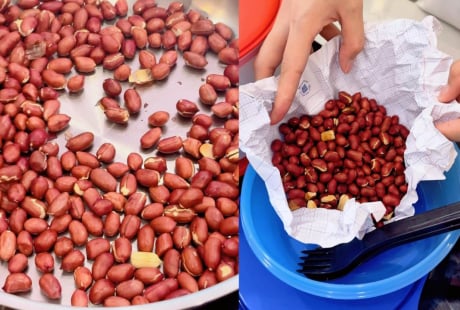 Vì sao lạc rang tại nhà nhanh ỉu, bị hôi dầu, không ngon như ngoài hàng?