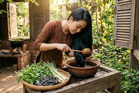 Chỉ cần vài lá hương nhu: Tóc rụng theo nắm cũng giảm dần sau thời gian ngắn