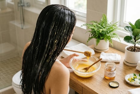 Ủ tóc bằng trứng gà và mật ong: Tóc khô xơ cũng bóng mượt bất ngờ