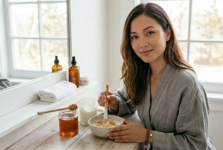 Cách dùng mặt nạ sữa chua, mật ong làm mờ thâm nám