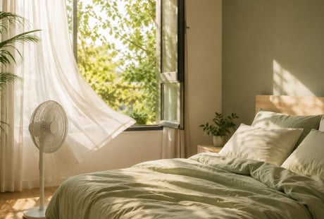 Mẹo giúp phòng ngủ mát hơn trong mùa hè nóng nực