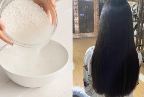 Nhiều người bỏ phí nước vo gạo mà không biết có thể giúp tóc lâu bết, giảm gãy rụng