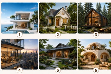 Quiz: Chọn 1 kiểu nhà bạn muốn ở nhất để khám phá môi trường làm việc phù hợp với bạn